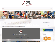 Tablet Screenshot of agil-personalservice.de
